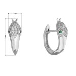 Stříbrné kroužky ve tvaru hada 11776.1