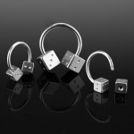 Podkova - hrací kostky (1,2 x 10 mm, 4 x 4 mm)