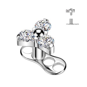 Kompletní microdermal piercing TITAN