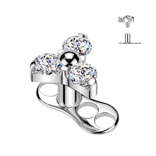 Kompletní microdermal piercing TITAN