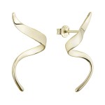 Pozlacené náušnice vlnky 61149