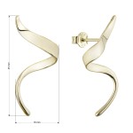 Pozlacené náušnice vlnky 61149