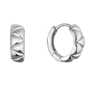 Stříbrné náušnice kruhy 61157