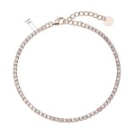 Jemný pozlacený tenisový náramek 13095.1 Rose Gold