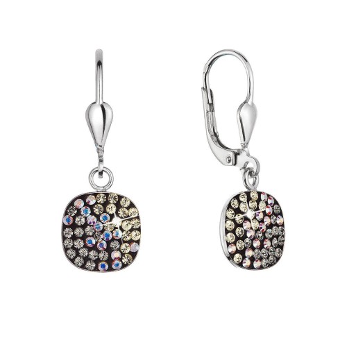 Stříbrné visací náušnice se Swarovski krystaly 31320.3 moonlight