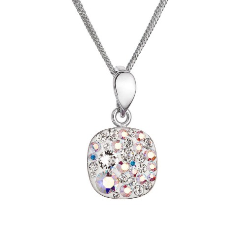 Stříbrný náhrdelník se Swarovski krystaly 32088.2 ab