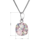 Stříbrný náhrdelník se Swarovski krystaly 32088.3 magic rose