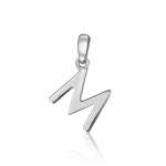 Stříbrný přívěsek písmeno M