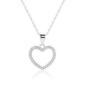 Střibrný náhrdelník srdce