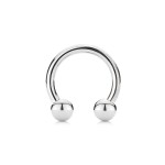 Piercing - podkova (1,6 x 8 mm, 4 mm)