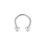 Piercing - podkova (1,6 x 8 mm, 4 mm)