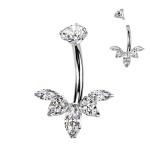 Luxusní piercing do pupíku - TITAN