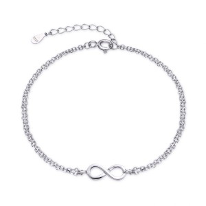 Stříbrný náramek nekonečno