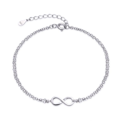 Stříbrný náramek nekonečno
