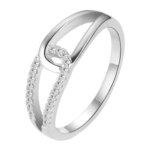 Stříbrný prsten se zirkony (2,27 g, 60)