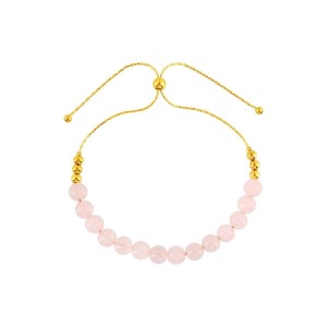 Náramek s minerálními kameny růžový křemen 43079.1