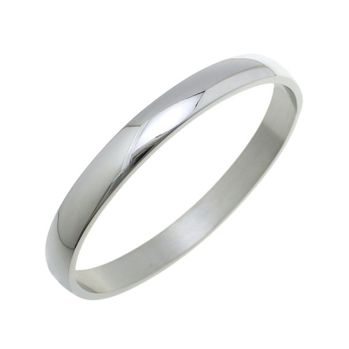 Ocelový náramek kruh velký, obvod 21 cm, šíře 10 mm