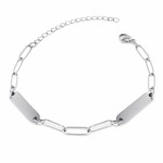 Personalizovaný ocelový náramek se dvěma destičkami