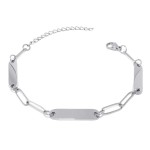 Personalizovaný ocelový náramek se třemi destičkami