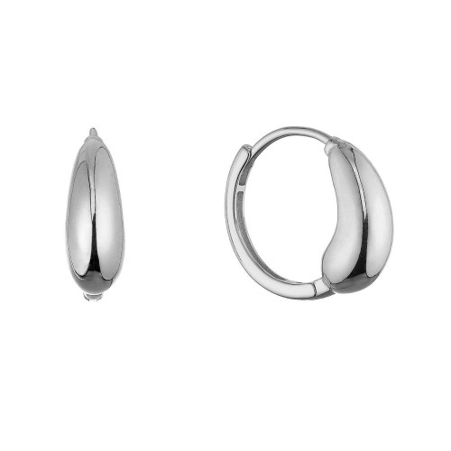 Stříbrné náušnice slza 61099