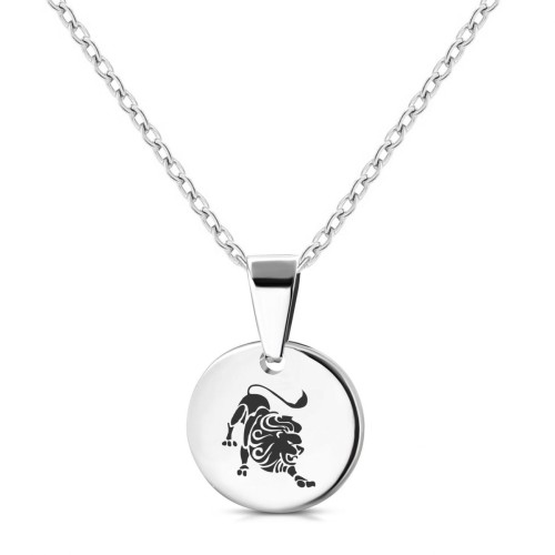 Personalizovaný ocelový náhrdelník znamení horoskopu LEV