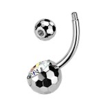 Piercing do pupíku banánek - TITAN (1,6 x 12 mm)