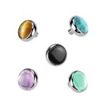 Náhradní kamínek k dermálu TITAN s kamenem (zelený onyx)