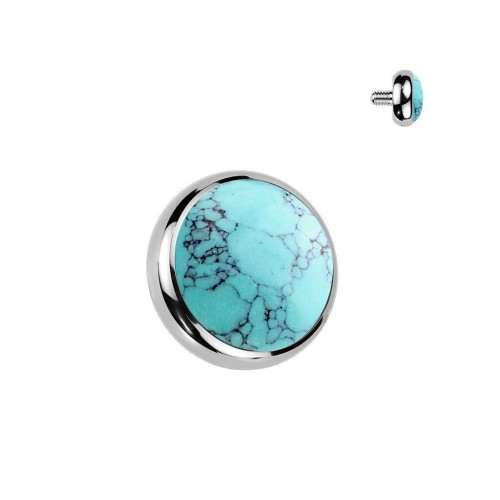 Náhradní kamínek k dermálu TITAN s kamenem (tyrkys)