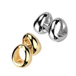 Naušnice klipsny chirurgická ocel (zlacené)