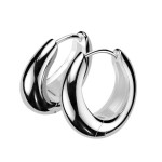 Ocelové náušnice masivní kroužky malé