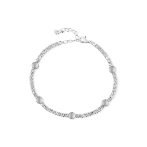 Stříbrný náramek se zirkony