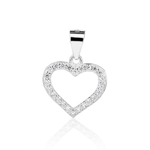 Stříbrný přívěsek srdíčko