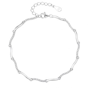 Dámský stříbrný náramek se zirkony
