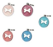 Psí známka s kostí tmavě modrá