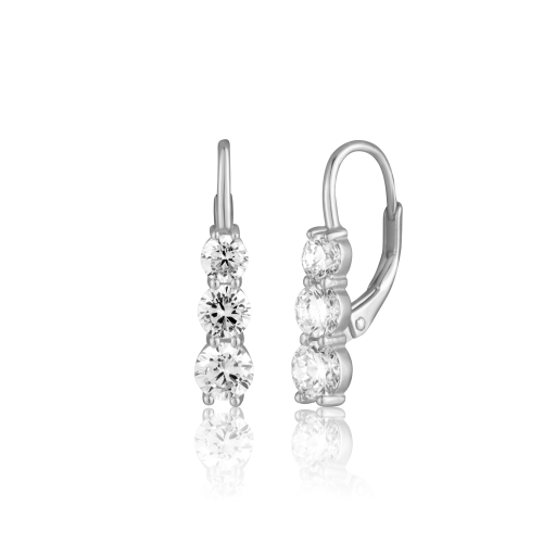 Stříbrné náušnice se zirkony