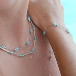 Stříbrný náramek s amazonity 13111.3