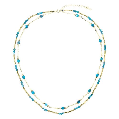 Pozlacený náhrdelník s apatity 12183.3