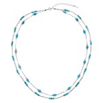 Stříbrný náhrdelník s apatity 12183.3