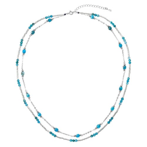 Stříbrný náhrdelník s apatity 12183.3