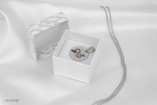 Ocelový přívěsek kruh 25 mm