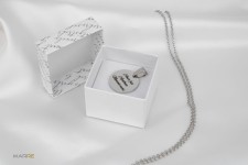 Ocelový přívěsek kruh 15 mm