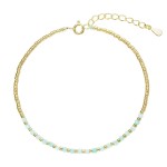 Pozlacený náramek s amazonity 13112.3