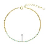 Pozlacený náramek s amazonity 13112.3