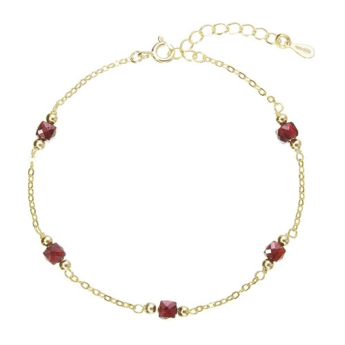 Pozlacený náramek s granáty 13111.3