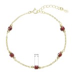 Pozlacený náramek s granáty 13111.3