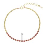 Pozlacený náramek s granáty 13112.3