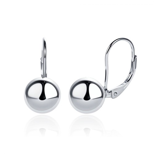 Stříbrné náušnice kuličky 9mm