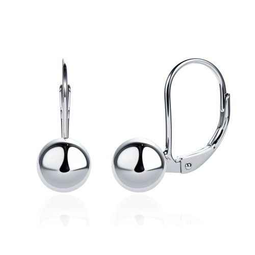 Stříbrné náušnice kuličky 7mm