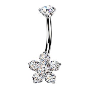 Piercing do pupíku kytička - TITAN