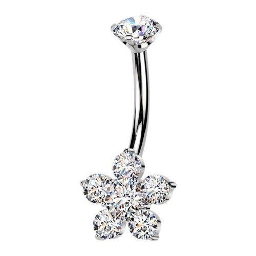 Piercing do pupíku kytička - TITAN